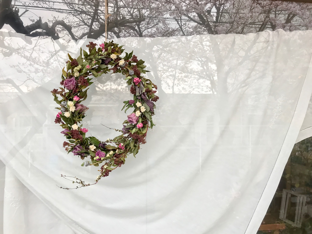 ドライフラワー定期教室 4月 広島カントリーキャット